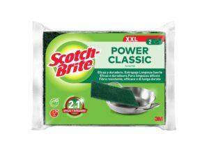 Scotch-Brite Classic Pack de 2 Estropajos de Cocina XL - Color Verde Oscuro