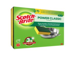 Scotch-Brite Classic Pack de 2 Estropajos de Cocina - Color Amarillo