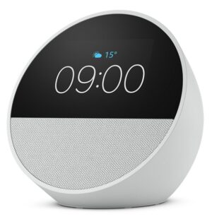 Amazon Echo Spot Altavoz y Despertador Inteligente - Sonido Potente e Intenso - Alexa - Color Blanco