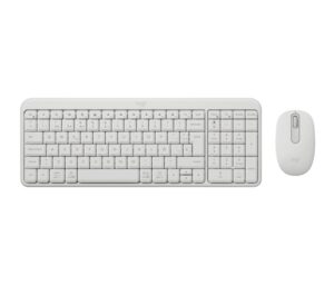 Logitech MK250 Compact Bluetooth Wireless Combo Pack Inalambrico + Raton - Uso Ambidiestro - Indicadores Led - Color Blanco