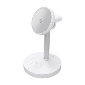 Aisens Cargador Inalambrico 15W - USB-C - Protocolo Qi2 - Moviles, Apple Watch y Auriculares - Proteccion Contra Sobretension, Sobretemperatura y sobrecorriente - Color Blanco