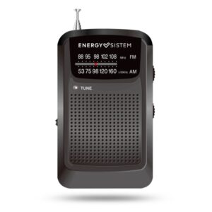 Energy Sistem Pocket Radio Portatil Analogica FM/AM - Entrada Jack 3.5mm - Antena Telescopica - Alimentacion con Pilas - Color Negro