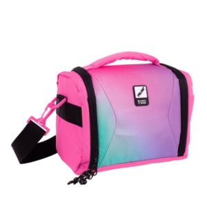 Milan Sunset Bolsa Isotermica Porta Alimentos 5L - Interior Aislante Termico - Apertura Total - Correa Regulable y Extraible - Color Rosa