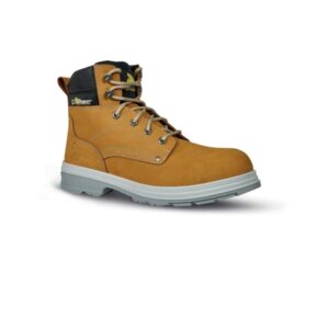 Upower Taxi L Botines de Seguridad - Talla 47 - Empeine Nubuck Hidrofugo, Puntal Composite, Antiperforacion Acero Inoxidable, Suela Antideslizante, Proteccion S3 FO SR - Color Beige