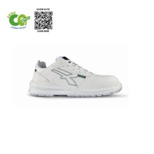 Upower Maple S ESD Calzado de Seguridad Ecologicos - Talla 48 - Puntera AirToe Composite, Antiperforacion, Resistente al Agua, Suela Antideslizante - Color Blanco