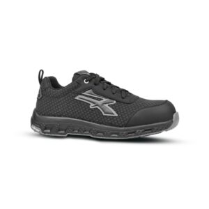 Upower Jester ESD Calzado de Seguridad - Talla 48 - Resistente a la Abrasion e Hidrofugo, Puntera Fibertoe, Plantilla Antiperforacion Ultraligera, Suela EVA con Caucho, Proteccion S3S CI HI HRO FO SR - Color Gris Oscuro