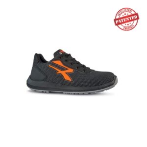Upower Taurus S ESD Calzado de Seguridad - Talla 48 - Puntera AirToe Aluminium, Antipinchazos, Resistente a la Abrasion, Alta Transpirabilidad, Proteccion S3S CI FO SR - Color Gris Oscuro/Naranja