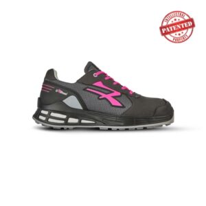 Upower Ivy S ESD Calzado de Seguridad de Trabajo - Talla 42 - Empeine Transpirable, Puntera Reforzada, Plantilla Anatomica Antibacteriana, Proteccion AirToe Aluminium, Sistema Infinergy - Color Gris/Rosa