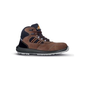 Upower Bonde S Calzado de Seguridad Botines - Talla 47 - Ligeros, Parte Superior Airnet Gamuza, Hidrofugos, Puntal AirToe Composite, Antiperforacion, Antideslizante, Proteccion S3S FO SR - Color Marron