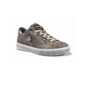 Upower Savana S Calzado de Seguridad Bajos - Talla 47 - Empeine Piel Engrasada Hidrofuga, Puntal Aluminio Antipinchazos, Suelas Antideslizantes, Proteccion S3S FO SR - Color Marron