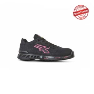 Upower Michelle S ESD Calzado de Seguridad Ligeros para Mujer - Talla 42 - Nylon Ultra-Transpirable, Pelicula Antiabrasion, Plantilla Antiperforacion, Puntera AirToe Aluminium, Proteccion S1PS FO SR - Color Negro/Rosa
