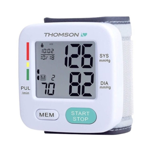 Thomson Cardio W6 Tensiometro de Muñeca - Deteccion Arritmia - Memoria 90 Lecturas - 2 Usuarios - Color Blanco