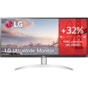 LG Ultrawide Monitor 29" LED WFHD 100Hz HDR FreeSync - 21:9 - Altavoces 14W - HDMI, Displayport, USB-C - VESA 100x100 - Color Blanco