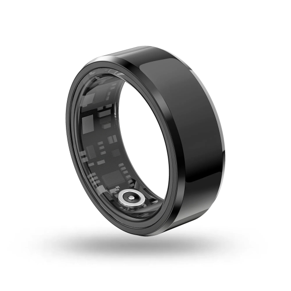 Energy Sistem Smart Ring Anillo Inteligente - Monitorizacion del Sueño - Asistente de Salud con IA - Monitorizacion de Ritmo Cardiaco y Actividad Fisica - IP68 - Mas de Una Semana de Autonomia - Talla L - Color Negro