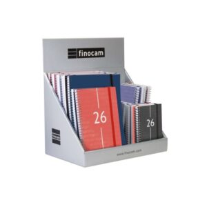 Finocam Pack de 25 Agendas Surtidas en Catalan - Anual 2026 - Semana Vista - Color Surtidos