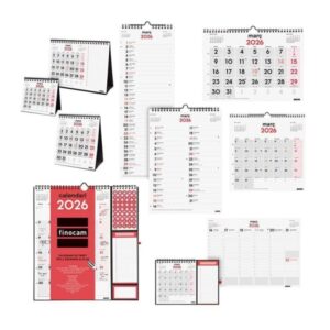 Finocam Pack de 70 Calendarios Neutros Surtidos en Catalan - Anual 2026 - Color Surtidos