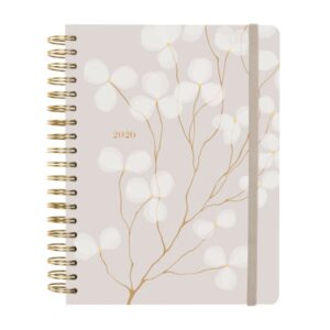 Finocam Optimal Agenda de Espiral Internacional - Anual 2026 - Planificador - Cierre de Goma - Formato B5 - 176x250mm - 1 Dia por Pagina - Tematica de Flores