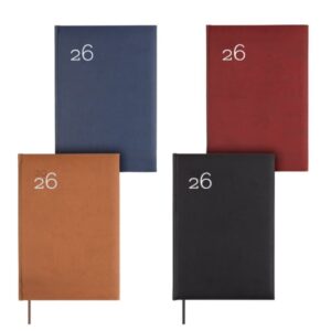 Finocam Dynamic Milano Pack de 5 Agendas Surtidas en Catalan - Anual 2026 - Tapa Dura Acolchada - Formato Y11 - 1 Dia por Pagina - Color Surtidos