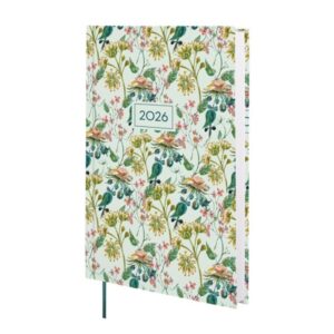 Finocam Dynamic Porto Design Agenda - Anual 2026 - Tapa Dura - Formato Y10 - 145x23x210mm - 1 Dia por Pagina - Tematica de Flores