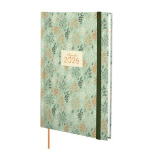 Finocam Dynamic Berlin Agenda - Anual 2026 - Cierre de Goma - Formato Y10 - 145x17x210mm - Semana Vista en Vertical - Tematica de Hojas