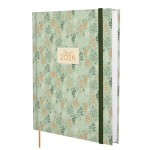 Finocam Dynamic Berlin Agenda - Anual 2026 - Cierre de Goma - Formato Y12 - 216x30x278mm - 1 Dia por Pagina - Tematica de Hojas