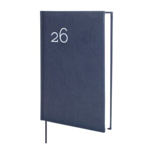 Finocam Dynamic Milano Agenda Profesional en Catalan - Anual 2026 - Tapa Dura Acolchada - Formato Y10 - 143x29x210mm - 1 Dia por Pagina - Color Azul