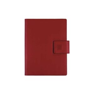 Finocam Duouno Agenda de Espiral - Bolsillo Interior - Anilla Portaboligrafo - Formato E10 - 155x212mm - 1 Dia por Pagina - Color Burdeos