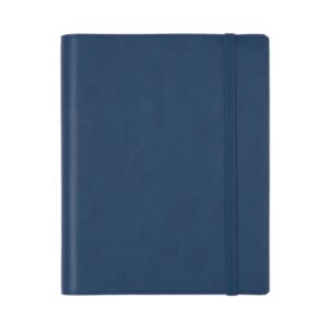 Finocam Duoband Agenda con Bloc de Notas - Anual 2026 - Formato E10 - 168x15x226mm - Semana Vista Horizontal - Color Azul
