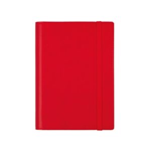 Finocam Duoband Agenda con Bloc de Notas en Catalan - Anual 2026 - Formato E5 - 136x25x192mm - 1 Dia por Pagina - Color Rojo