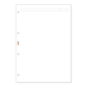 Finocam R4042 Recambio para Agendas Open - Formato A4 - 210x5x297mm - Color Blanco