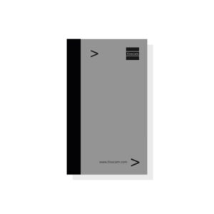 Finocam Bloc de Notas para Agendas Duo - Formato E3 - 79x5x127mm - Color Gris