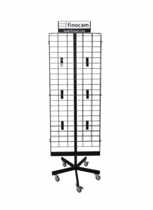 Finocam Expositor Vacio de Pie Metalico para Calendarios - 5 ruedas - Giratorio - Color Surtidos