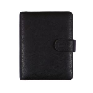 Finocam Open Piel Andrea Agenda Organizador - Anual 2026 - Formato 500 - 165x40x210mm - Semana Vista en Vertical - Color Negro