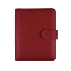 Finocam Open Piel Andrea Agenda Organizador - Formato 500 - 165x40x210mm - Semana Vista en Vertical - Color Burdeos