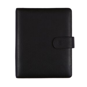 Finocam Open Piel Andrea Agenda Organizador - Anual 2026 - Formato 1000 - 205x43x249mm - Semana Vista en Vertical - Color Negro
