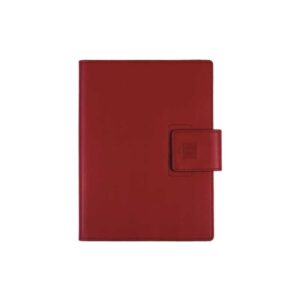 Finocam Duouno Agenda de Espiral - Bolsillo Interior - Anilla Portaboligrafo - Formato E10 - 155x212mm - Semana Vista Horizontal - Color Burdeos