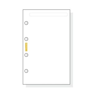 Finocam C142 Notas de Recambio para Agendas Classic - Liso - Formato 601 - 56x89x5mm - Color Blanco