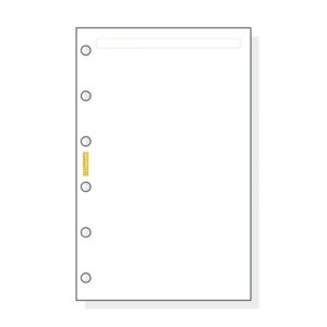 Finocam C242 Notas de Recambio para Agendas Classic - Liso - Formato 602 - 73x114x5mm - Color Blanco