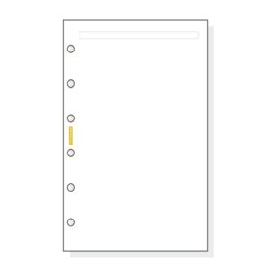 Finocam C342 Notas de Recambio para Agendas Classic - Liso - Formato 603 - 79x127x5mm - Color Blanco