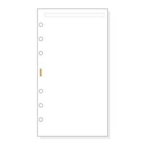Finocam C942 Notas de Recambio para Agendas Classic - Liso - Formato 609 - 94x171x5mm - Color Blanco