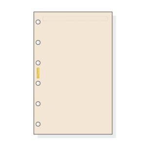 Finocam C243 Notas de Recambio para Agendas Classic - Liso - Formato 602 - 73x114x5mm - Color Crema