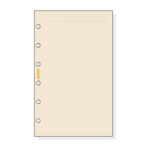 Finocam C343 Notas de Recambio para Agendas Classic - Liso - Formato 603 - 79x127x5mm - Color Crema