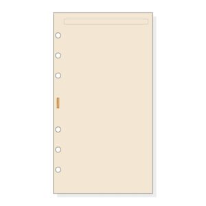 Finocam C943 Notas de Recambio para Agendas Classic - Liso - Formato 609 - 94x171x5mm - Color Crema