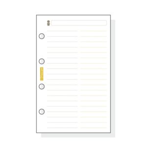 Finocam C154 Recambio Telefonico para Agendas Classic - Formato 601 - 56x89x5mm - Color Blanco