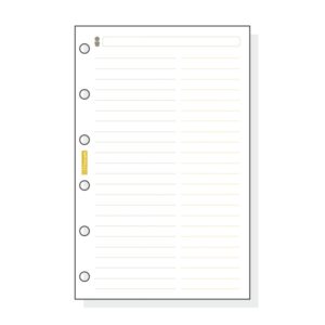 Finocam C254 Recambio Telefonico para Agendas Classic - Formato 602 - 73x114x5mm - Color Blanco