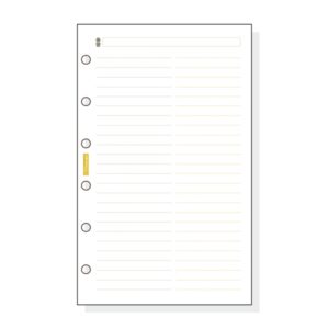 Finocam C354 Recambio Telefonico para Agendas Classic - Formato 603 - 79x127x5mm - Color Blanco