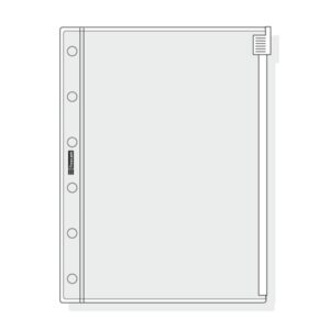 Finocam C271 Funda para Agendas Classic - Cierre de Cremallera - Formato 602 - 88x116x1mm - PVC - Color Gris Claro