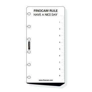 Finocam C259 Regla para Agendas Classic - Formato 602 - 60x5x120mm - Color Blanco