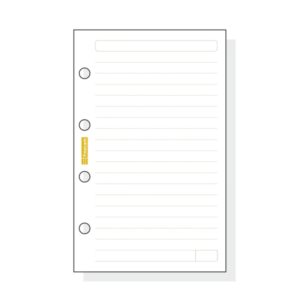 Finocam C141 Recambio para Agendas Classic - Lineas Guia - Formato 601 - 56x89x5mm - Color Blanco