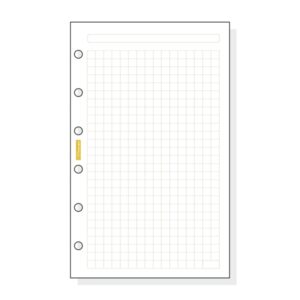 Finocam C340 Recambio para Agendas Classic - Cuadriculado - Formato 603 - 79x127x5mm - Color Blanco